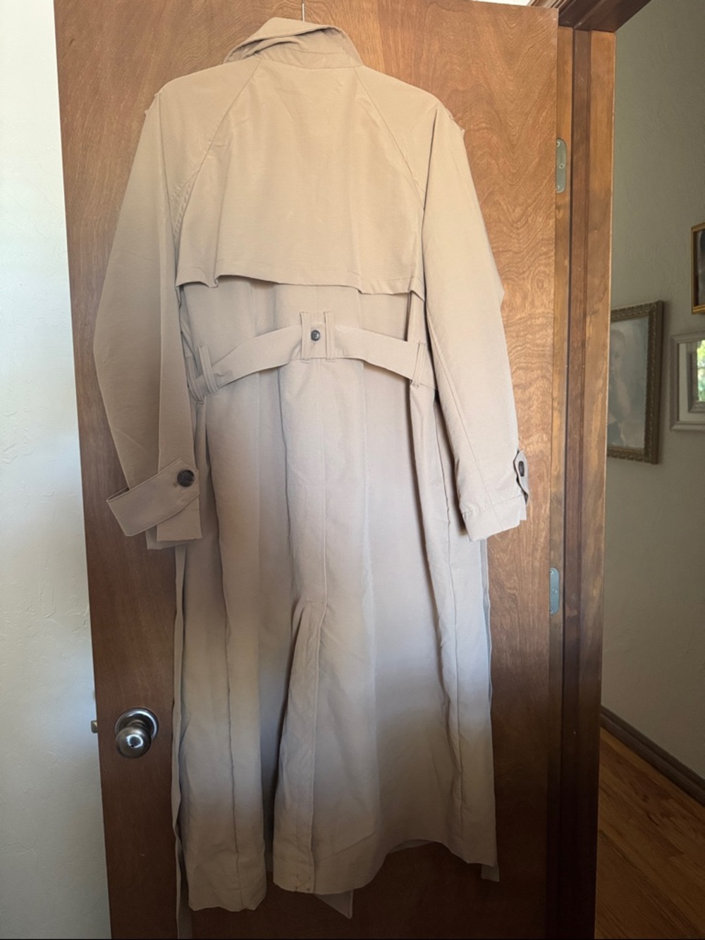 a new day Double-Breasted Tan Trench Coat - Picture 3 of 3